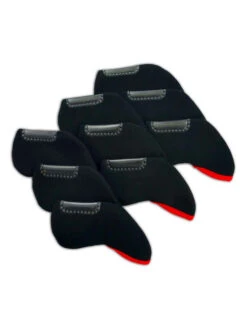 Redback Neoprene With Window Iron Covers - Black/Red