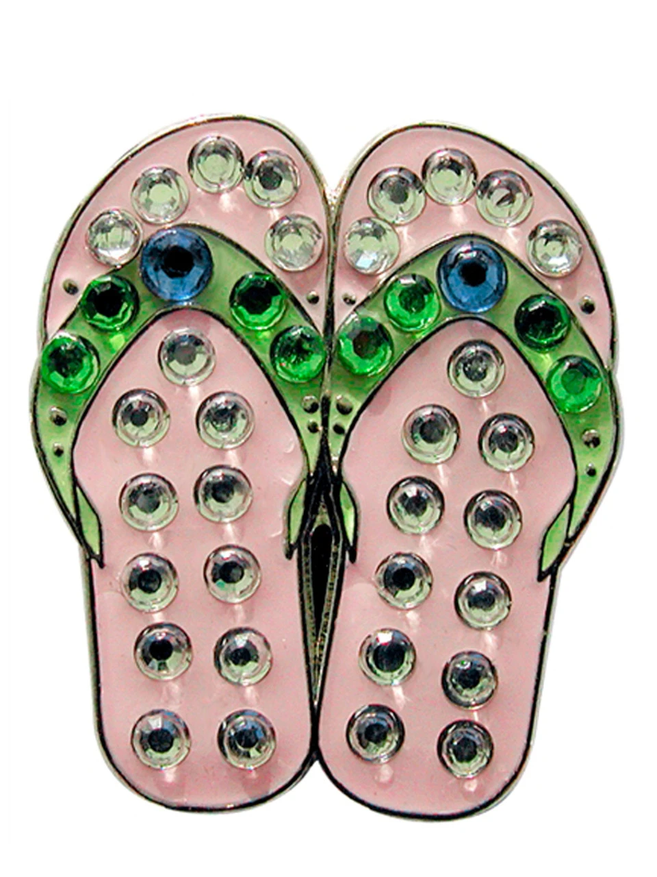 Navika Swarovski Crystal Flipflop Pink Marker