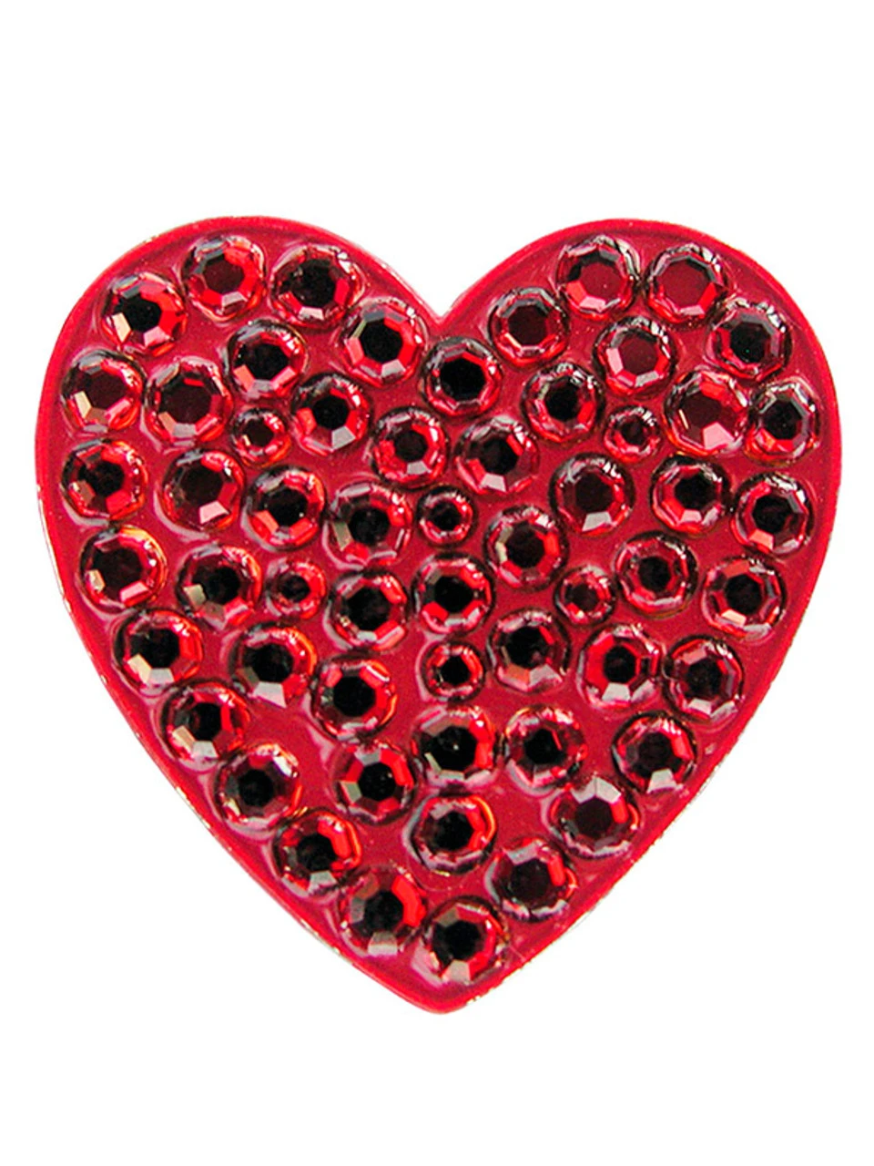 Navika Swarovski Crystal Heart Red Marker