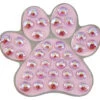 Navika Swarovski Crystal Paw Pink Marker