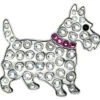 Navika Swarovski Crystal Scottie Pink Marker