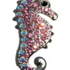 Navika Swarovski Crystal Seahorse Pink Marker
