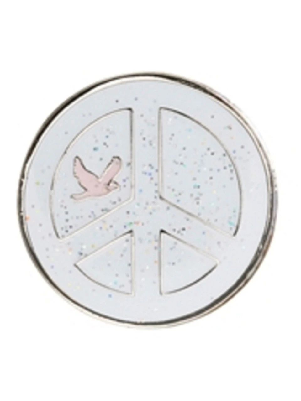 Navika Glitzy Peace White Ball Marker