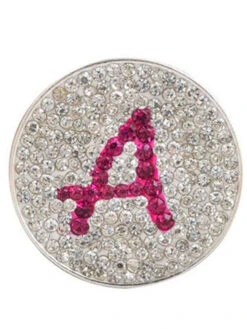 Navika Micro Pave Crystal Initial A Marker