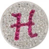Navika Micro Pave Crystal Initial H Marker