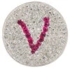 Navika Micro Pave Crystal Initial V Marker