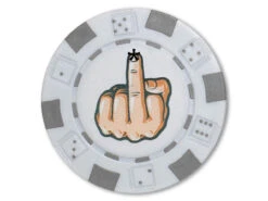 Stonehaven Poker Chip Ball Marker - Rude Finger