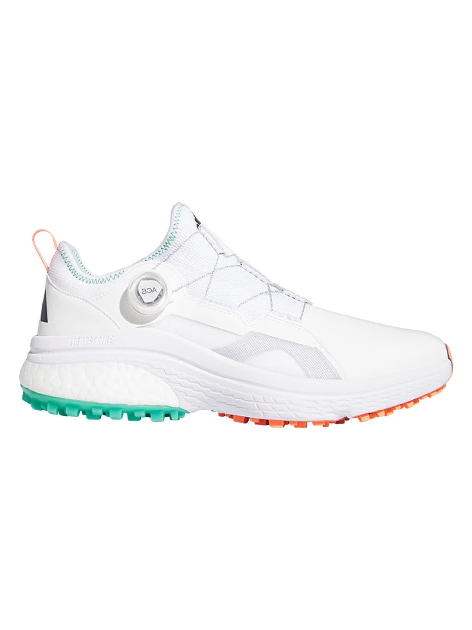 Adidas Solarmotion BOA Golf Shoes - Ftwr White/Core Black/Court Green