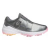Adidas Women's ZG23 BOA Lightstrike Golf Shoes - Dark Silver Met/Solar/Beam Pink
