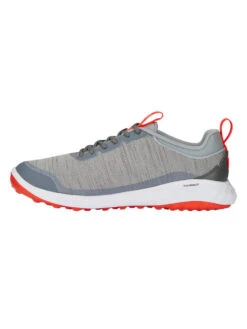 Puma FUSION Pro Wide Golf Shoes - Cool Mid Grey/Puma Silver/Red Blast