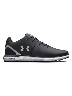 Under Armour HOVR Fade 2 Spikeless Wide (2E) Golf Shoes - Black/Metallic Silver