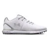 Under Armour HOVR Fade 2 Spikeless Wide (2E) Golf Shoes - White/Metallic Silver