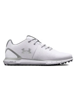 Under Armour HOVR Fade 2 Spikeless Wide (2E) Golf Shoes - White/Metallic Silver