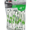 Pride Golf Tee Prolength Tees - 50 Pack Green