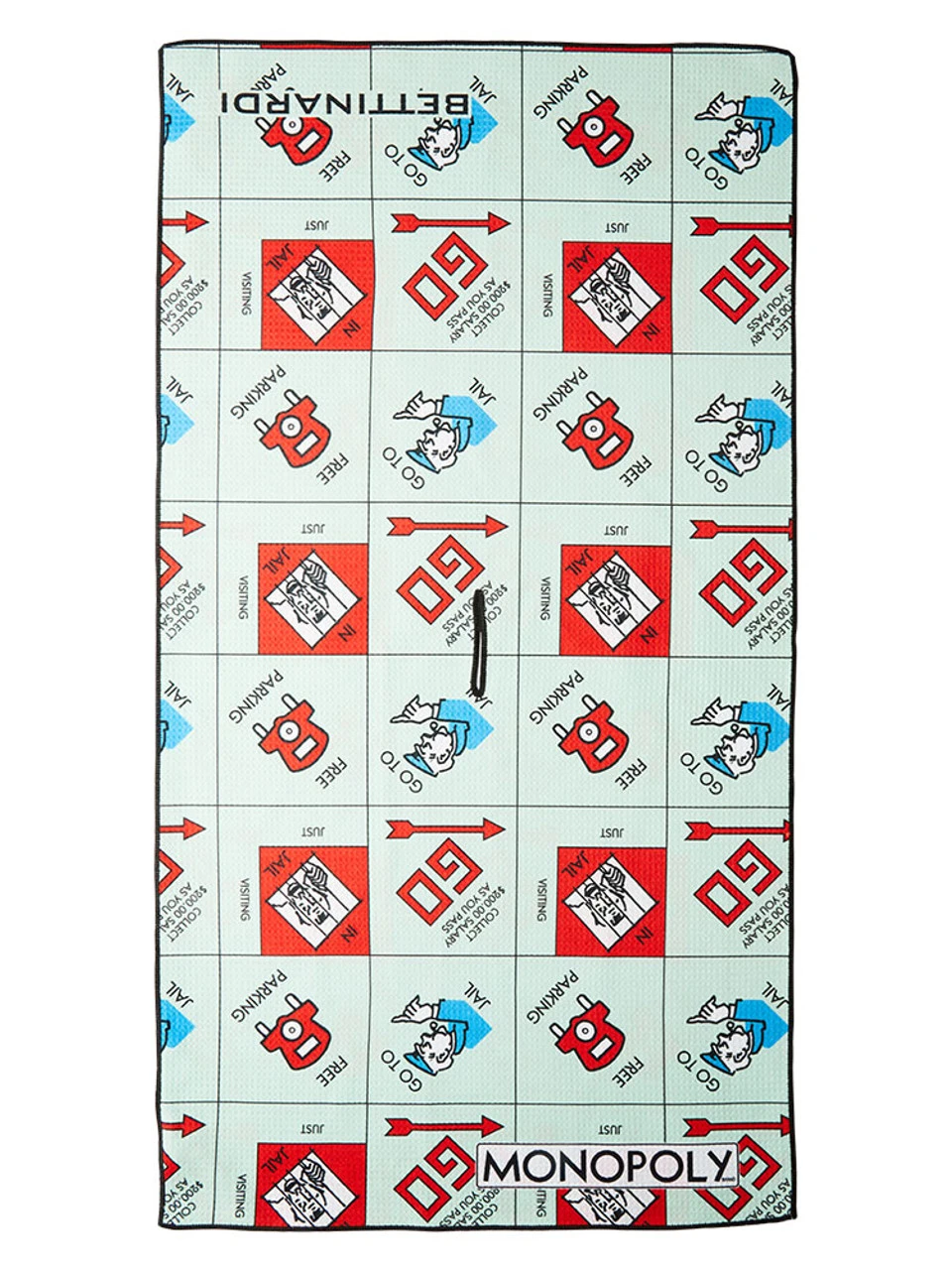 Bettinardi Limited Edition Monopoly 4 Corners Towel - Black