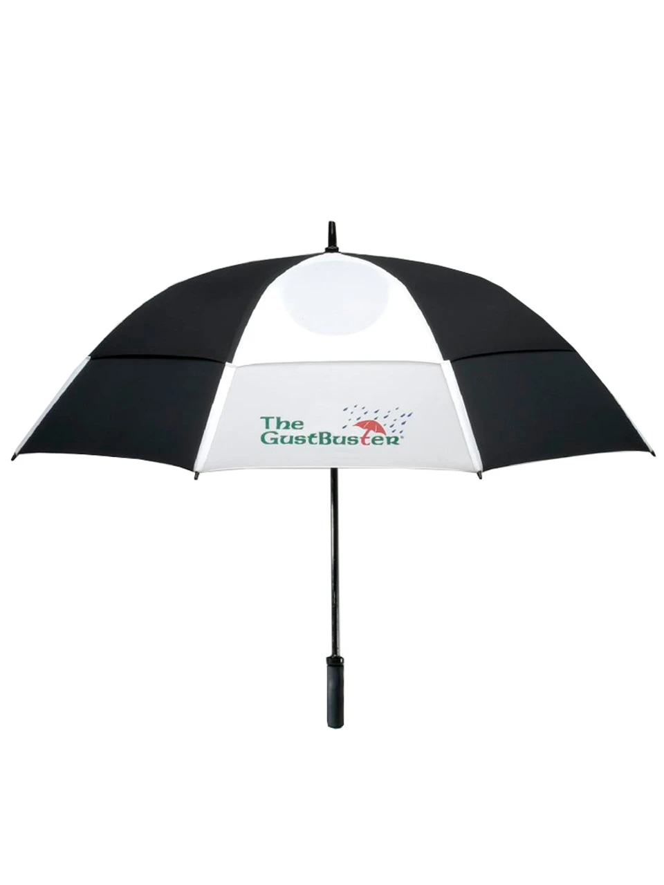GustBuster Pro Series Gold Umbrella 62 Inch Black/White